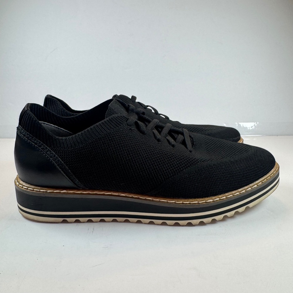 Kelly & Katie Ada Black Knit Platform Sneakers Womens Size 10M Slip on Shoes - Picture 3 of 9